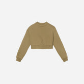 The Organic Cotton Cropped Crew | Fennel Seed