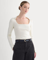 Knit Scoop-Neck Top | Birch