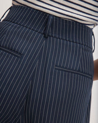 The Draper Tapered Pant in Buttersmooth | Navy / Bone