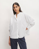 The Oversized Raglan Shirt | White