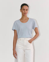 The Air Scoop-Neck Tee | Blue Slate