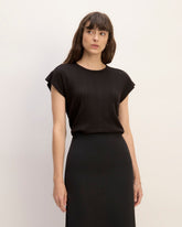 The Rib Muscle Tee | Black