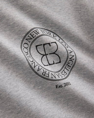 Badge Logo Crewneck Sweatshirt | Grey