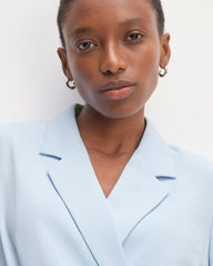 The Drapey Blazer | Chambray Blue