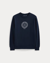 Badge Logo Crewneck Sweatshirt | Navy