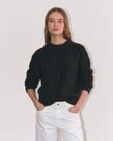The Cocoon Crew in Plush Cotton | Black Confetti
