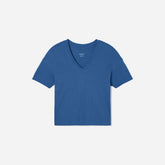 The Organic Cotton Slouchy V-Neck | Deep Blue