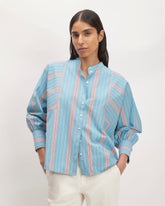 The Oversized Raglan Shirt | Parisian Blue / Black / Rusted Red / Bone