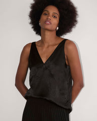 The Satin Tank | Black