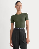 The Luxe Rib Crew | Dark Forest