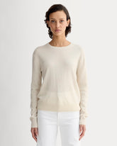 The Classic Crew in Cashmere | Bone