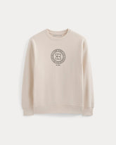 Badge Logo Crewneck Sweatshirt | Natural