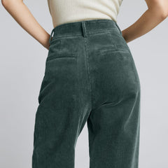 The Corduroy Way-High® Drape Pant | Evergreen