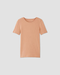 The Luxe Rib Crew | Blush Pink