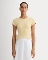 The Cozy Rib Tee | Banana Crepe