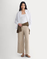 Seamed Wide-Leg Pant | Trench Coat Khaki