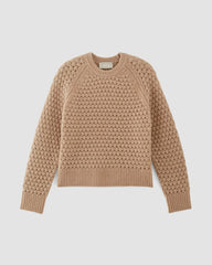 The Cloud Oversized Textured Crew | Tiger's Eye
