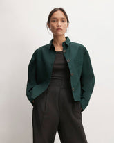 The Structured Cotton Cropped Shirt | Scarab