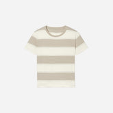The Box-Cut Tee in Essential Cotton | Pale Khaki / Canvas Tan | No Pocket