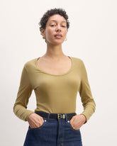 The Shimmy Long-Sleeve Tee | Fennel Seed