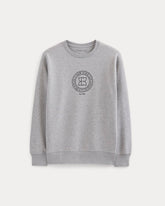 Badge Logo Crewneck Sweatshirt | Grey