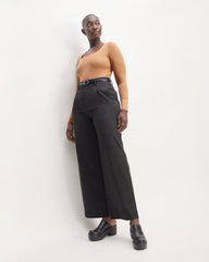 The Long-Sleeve Supima® Square-Neck Bodysuit | Tawny Brown | Thong