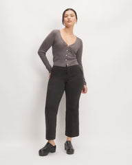The Cardigan in Ultrasoft Merino | Heather Cocoa