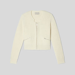 The Cropped Cotton-Merino Bomber | Canvas