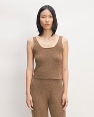 The Cozy-Stretch Tank | Heathered Toasted Coconut
