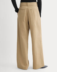 Wide-Leg Trouser in Buttersmooth | Ash Brown | 30" Inseam