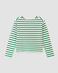 The Mariner Tee | Bone / Grass Green