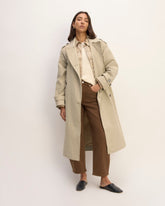 The ReNew Long Trench Coat | Trench Coat Khaki