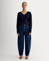 The Classic V in Cashmere | Navy