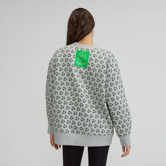 The ReTrack Oversized Crew | Earth Day Grey Multi