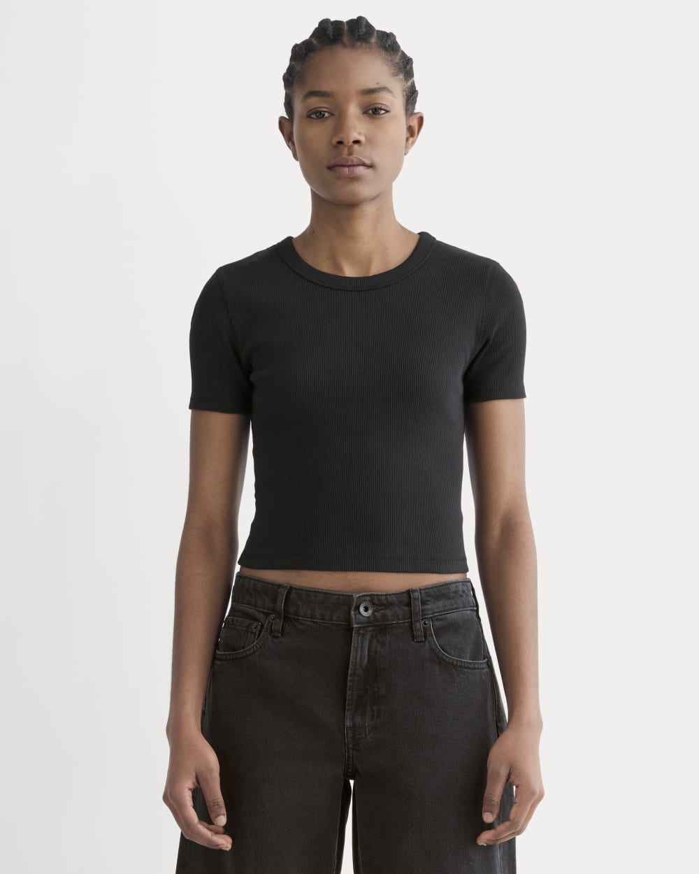 The '90s Rib Tee | Black