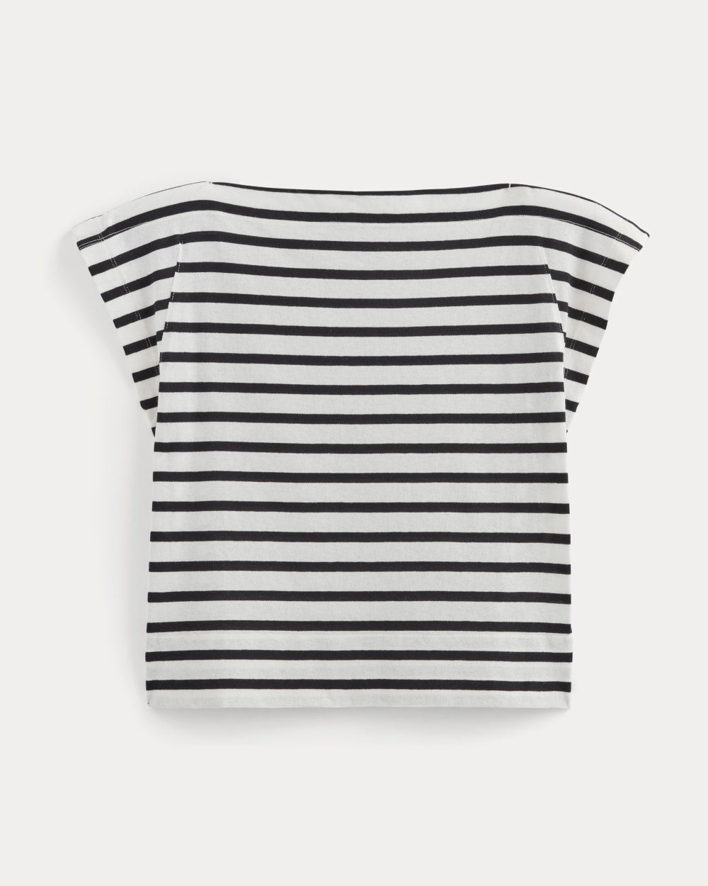 The Oversized Muscle Tee | Bone / Black