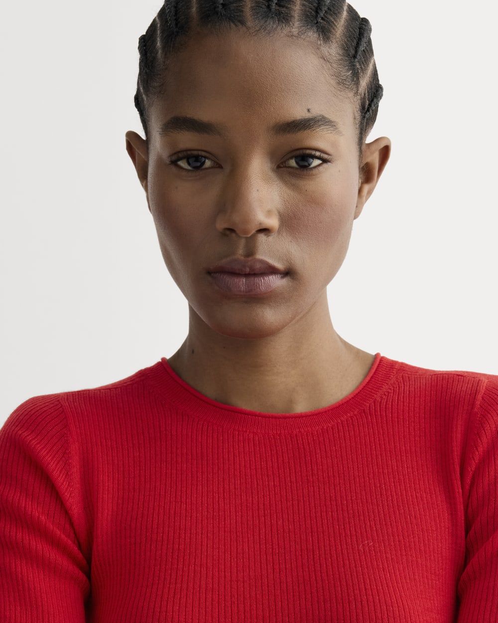The Sweater Tee in Ultrasoft Merino | Classic Red