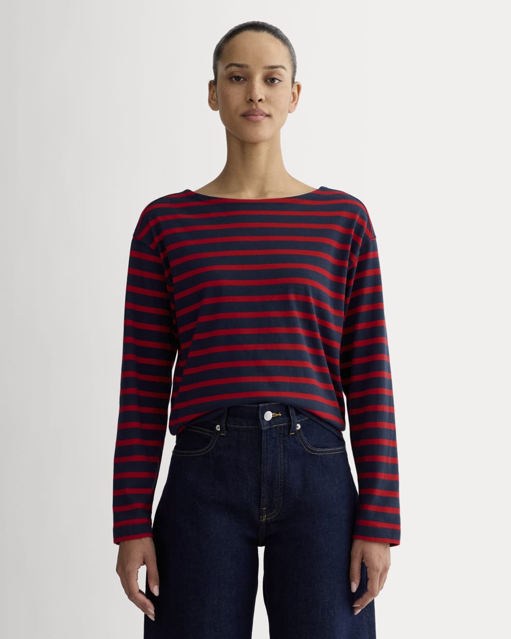 The Mariner Tee | Navy / Classic Red