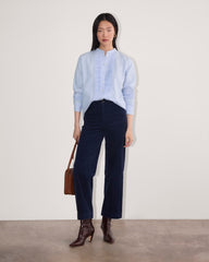 The Tuxedo Shirt in Silky Cotton | Light Blue