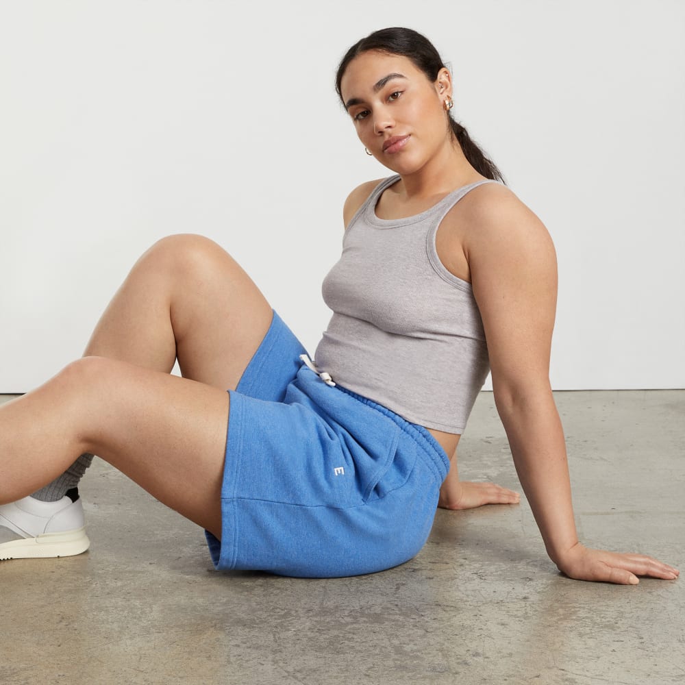 The Pima Micro-Rib Short Tank |  Heathered Grey