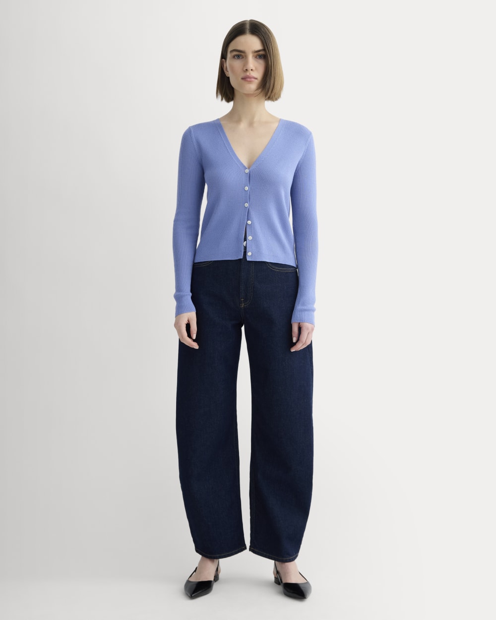 The Cardigan in Ultrasoft Merino | Bluebell