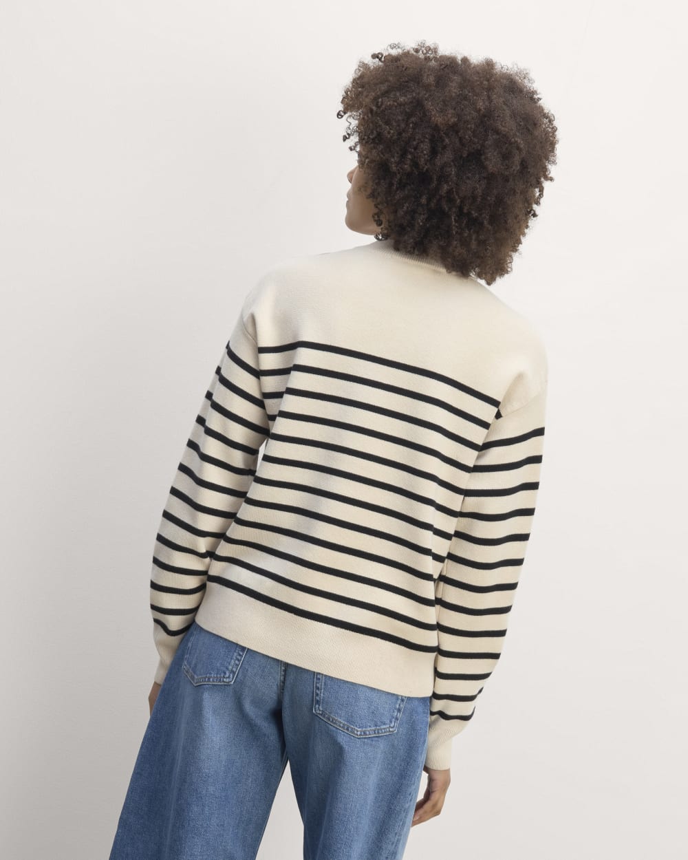 The Mariner Crew Sweater | Canvas / Black