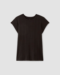 The Rib Muscle Tee | Black