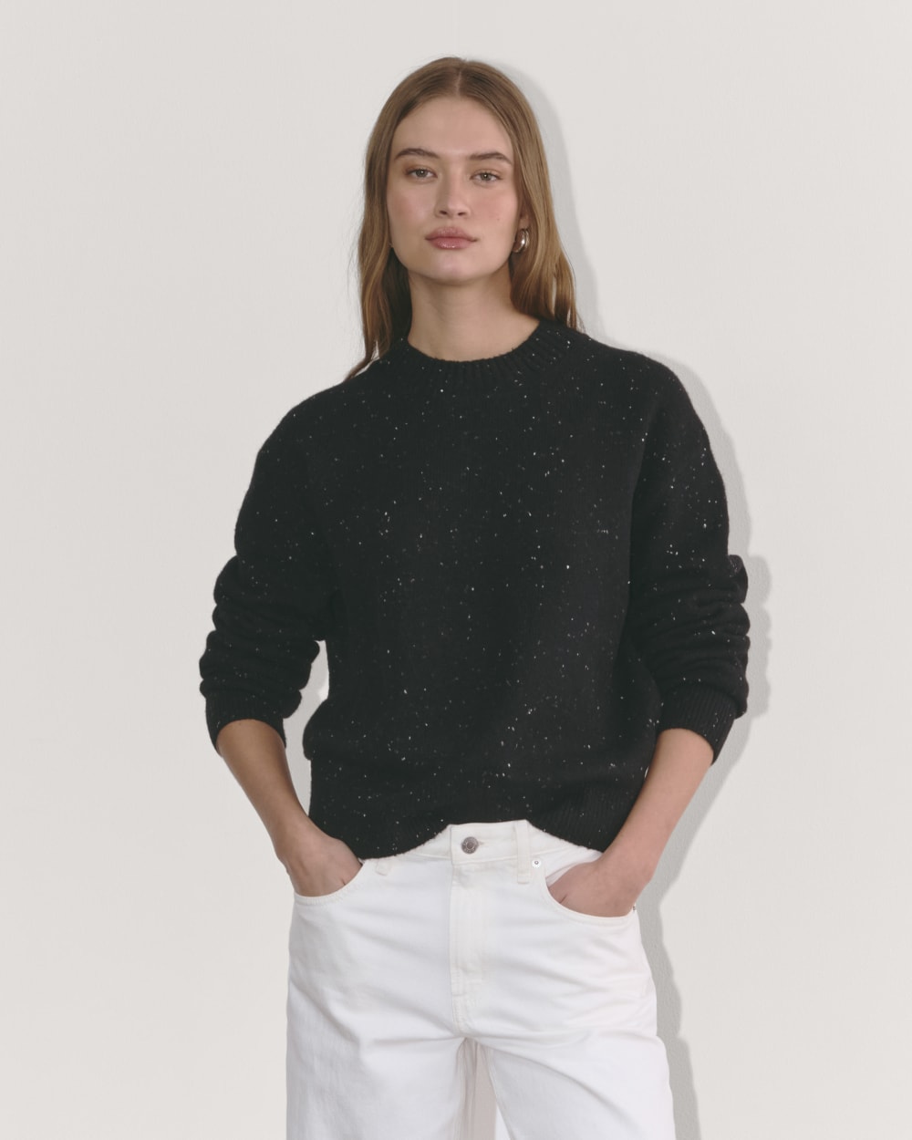 The Cocoon Crew in Plush Cotton | Black Confetti