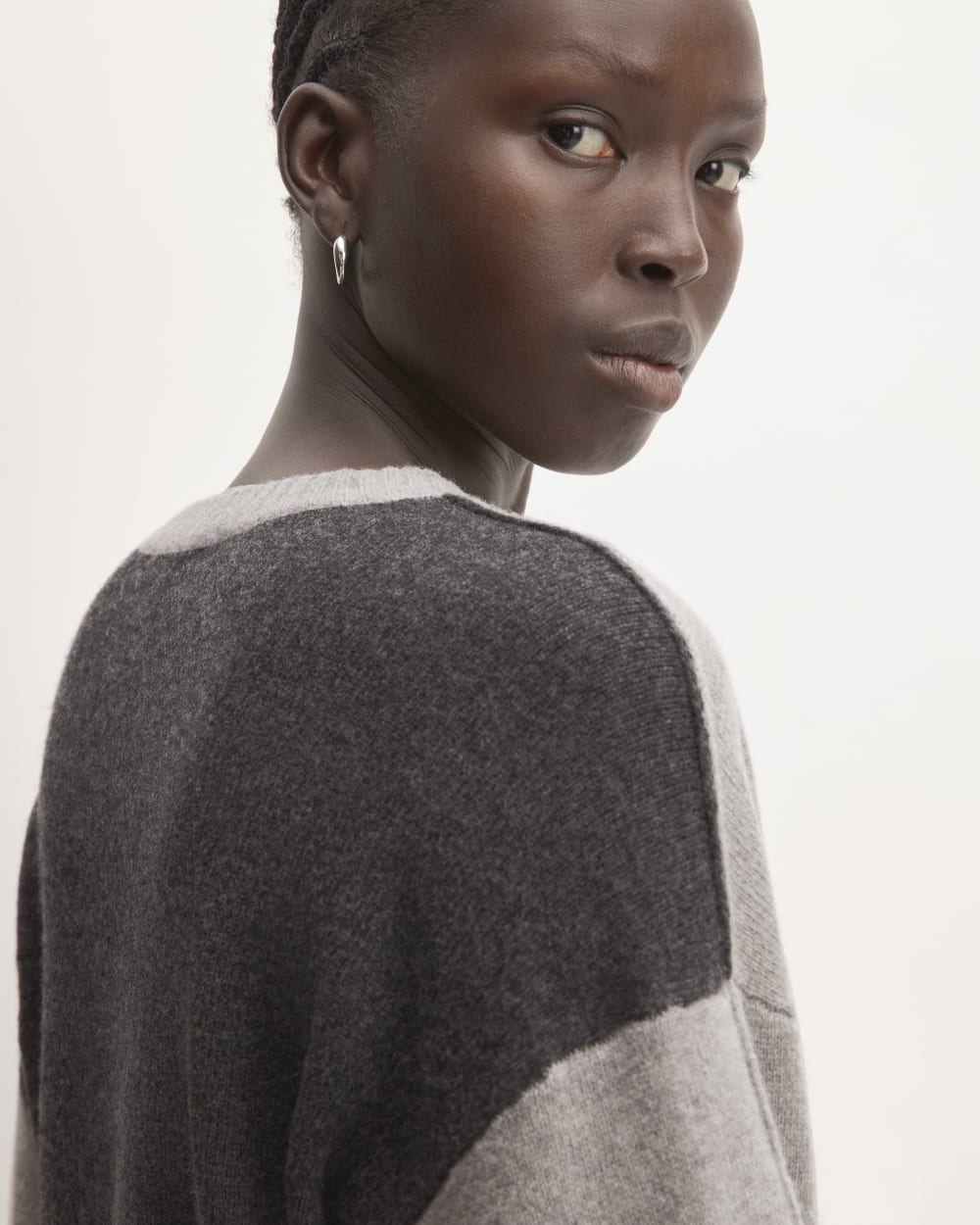 The Good Merino Wool Crewneck Sweater | Hare Grey / Graphite
