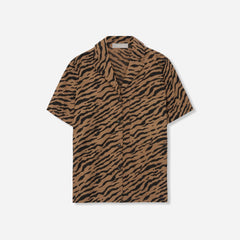The Poplin Shirt | Tiger Stripe Toasted Coconut