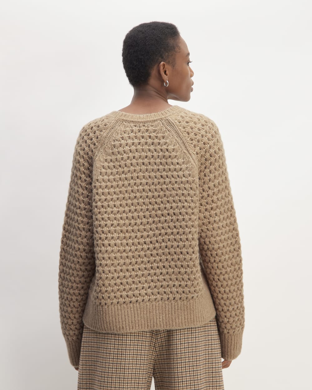 The Cloud Oversized Textured Crew | Tiger's Eye