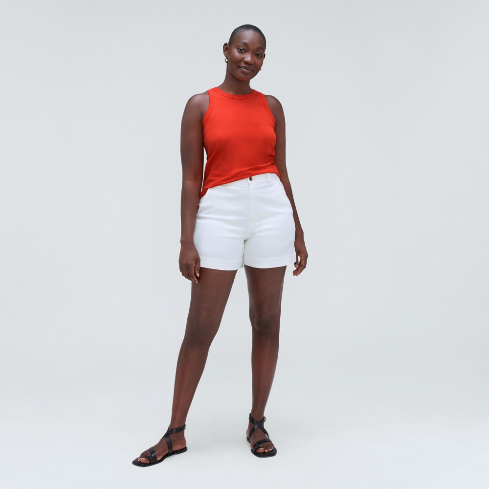 The Tank in Essential Cotton | Red Orange