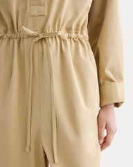 The Utility Drawstring Jumpsuit | Classic Khaki