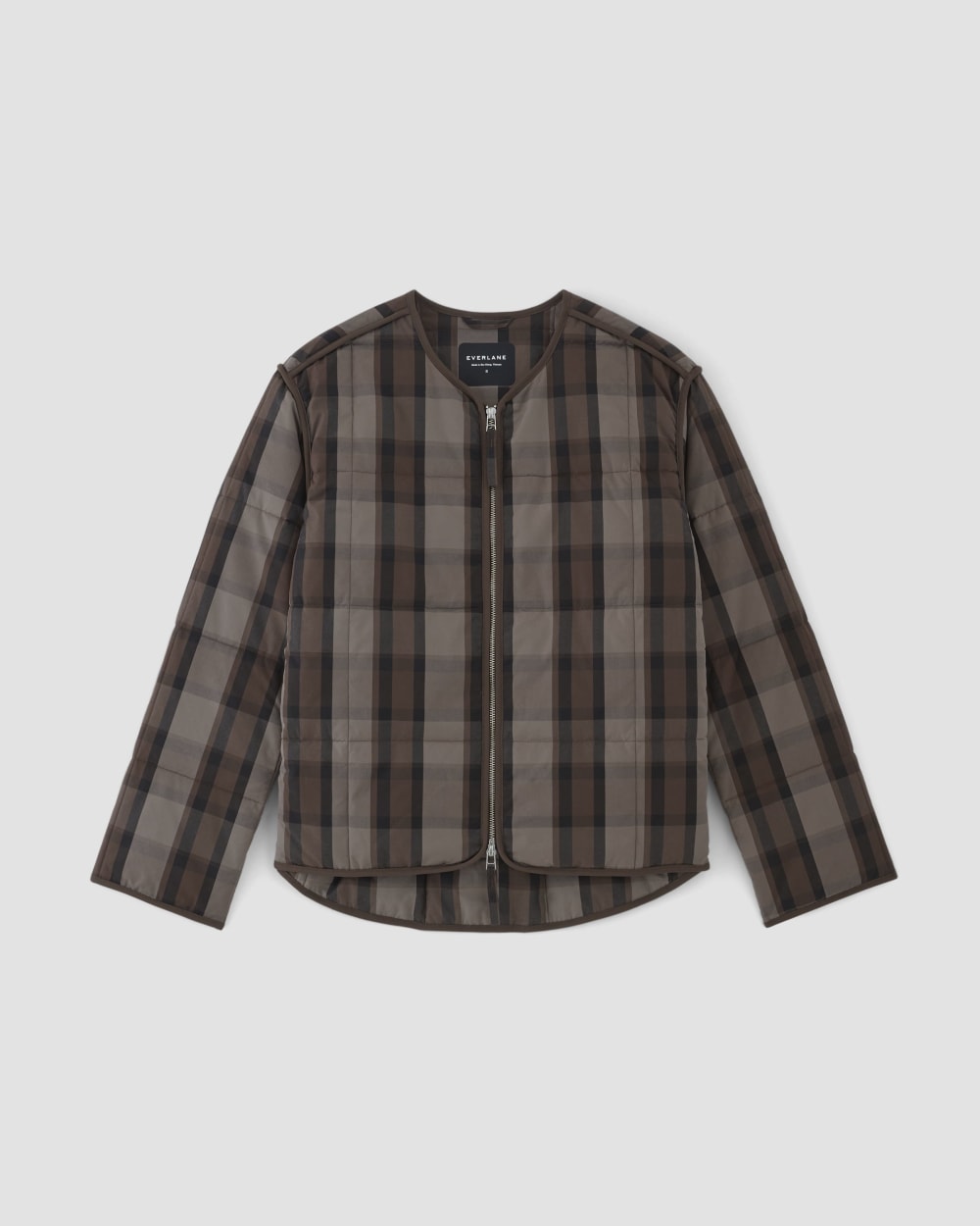 The Quilted Cotton Liner | Abalone / Black / Earth Brown